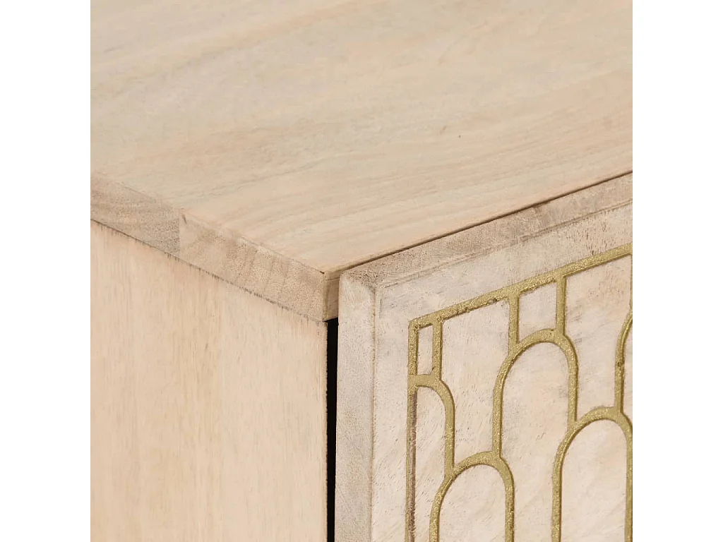 Armoire latérale 40x33x75 cm bois massif de manguier