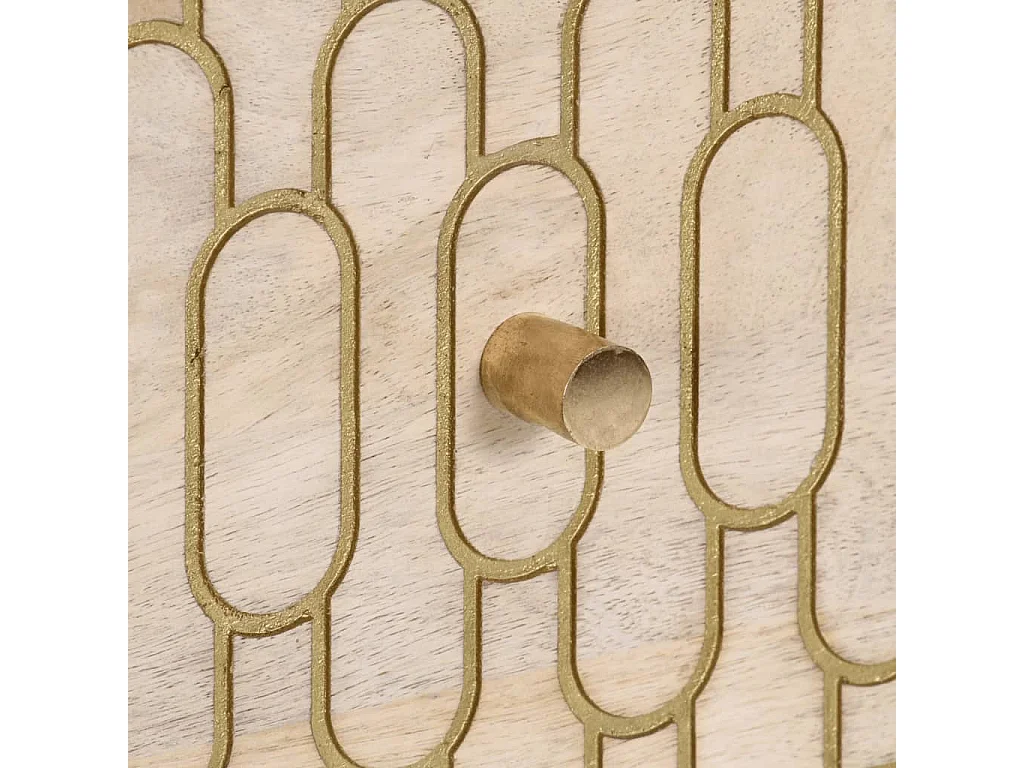 Armoire latérale 40x33x75 cm bois massif de manguier