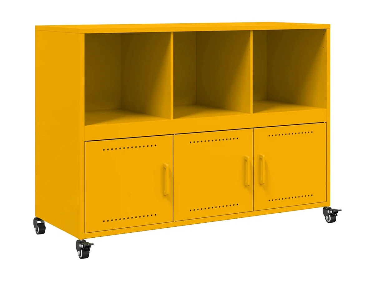 Sideboard Senfgelb 100,5x39x72 cm Stahl
