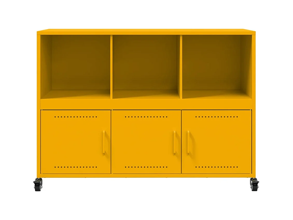 Sideboard Senfgelb 100,5x39x72 cm Stahl
