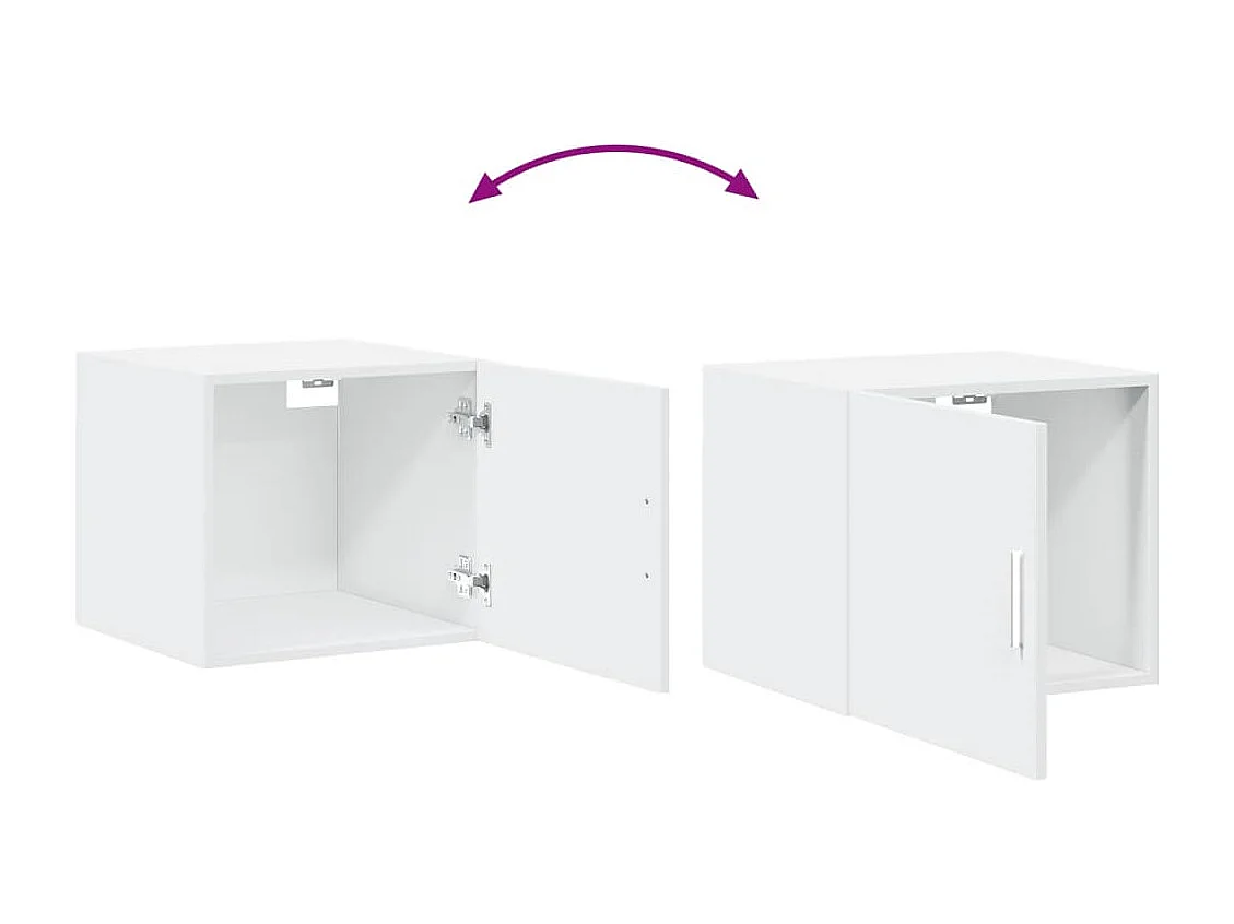 Wandschrank Weiß 45x42,5x40 cm Holzwerkstoff