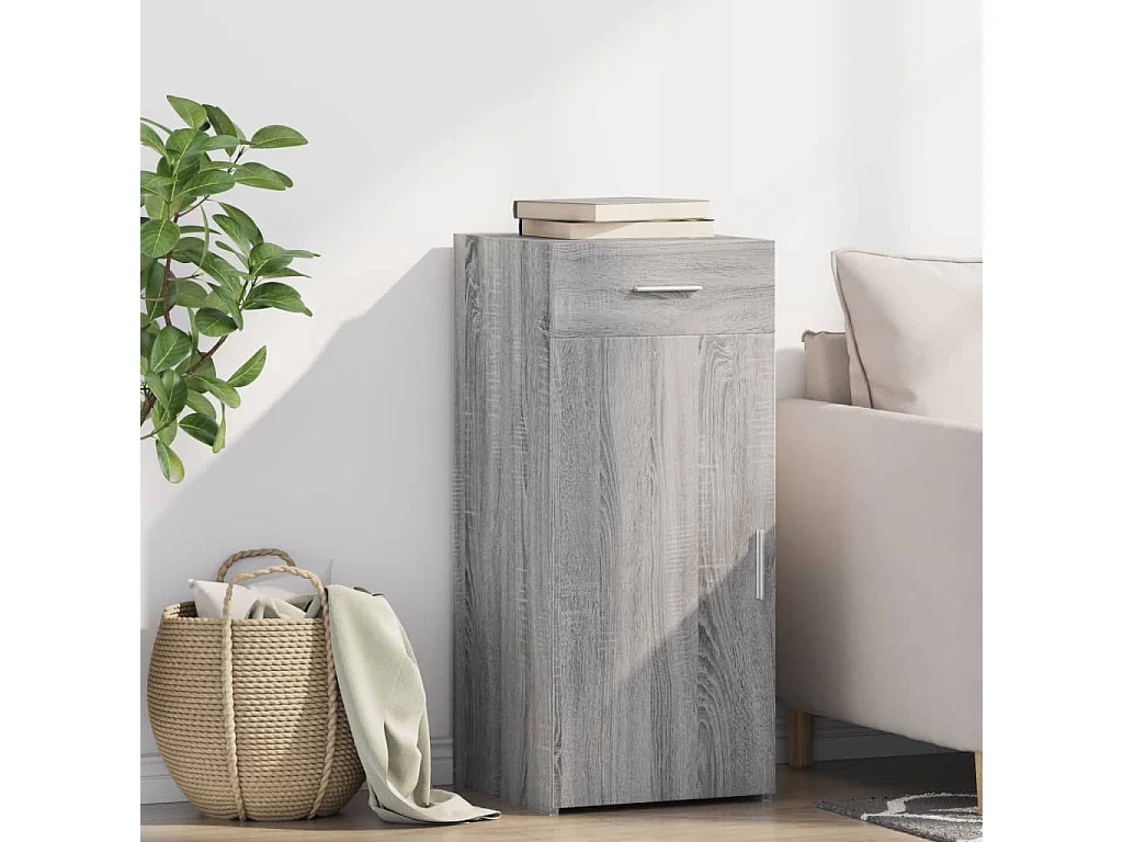 Sideboard Grau Sonoma 40x42,5x93 cm Holzwerkstoff
