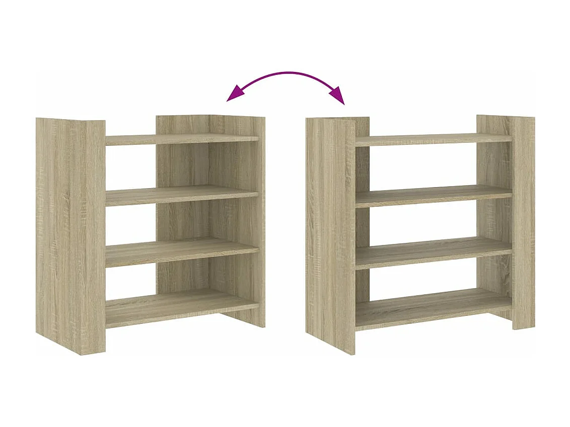 Sideboard Sonoma-Eiche 73,5x35x75 cm Holzwerkstoff