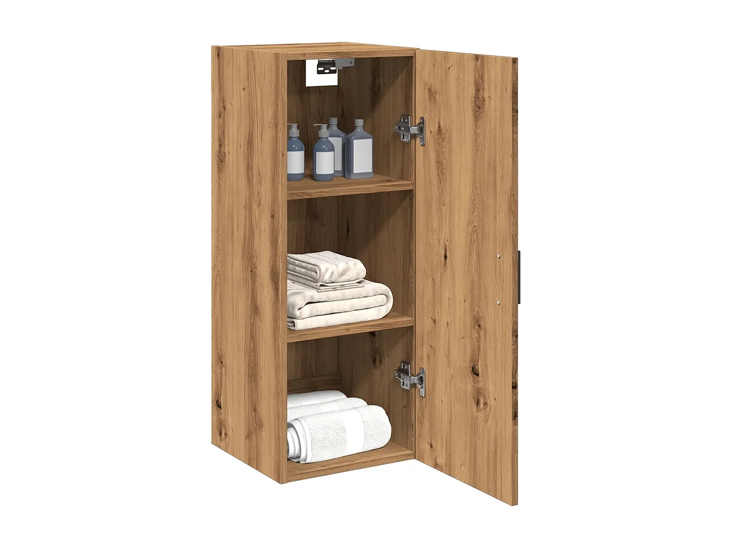 Armoire murale chêne artisanal 34,5x34x90 cm bois d'ingénierie