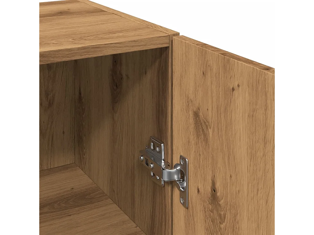 Armoire murale chêne artisanal 34,5x34x90 cm bois d'ingénierie