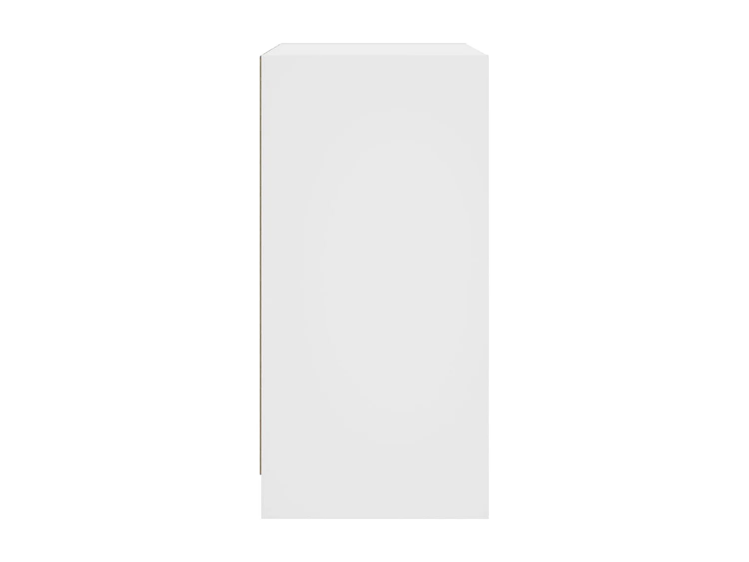 Armoire latérale avec portes en verre blanc 68x37x75,5 cm