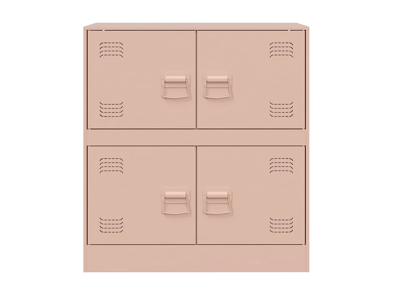 Aparador de acero rosa 67x39x73 cm