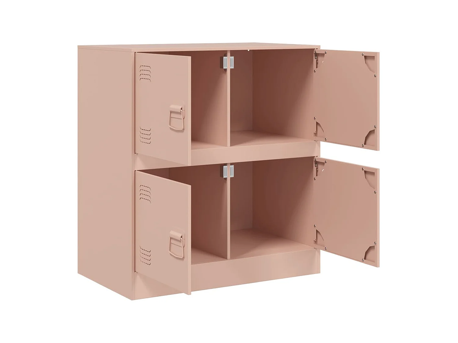 Aparador de acero rosa 67x39x73 cm