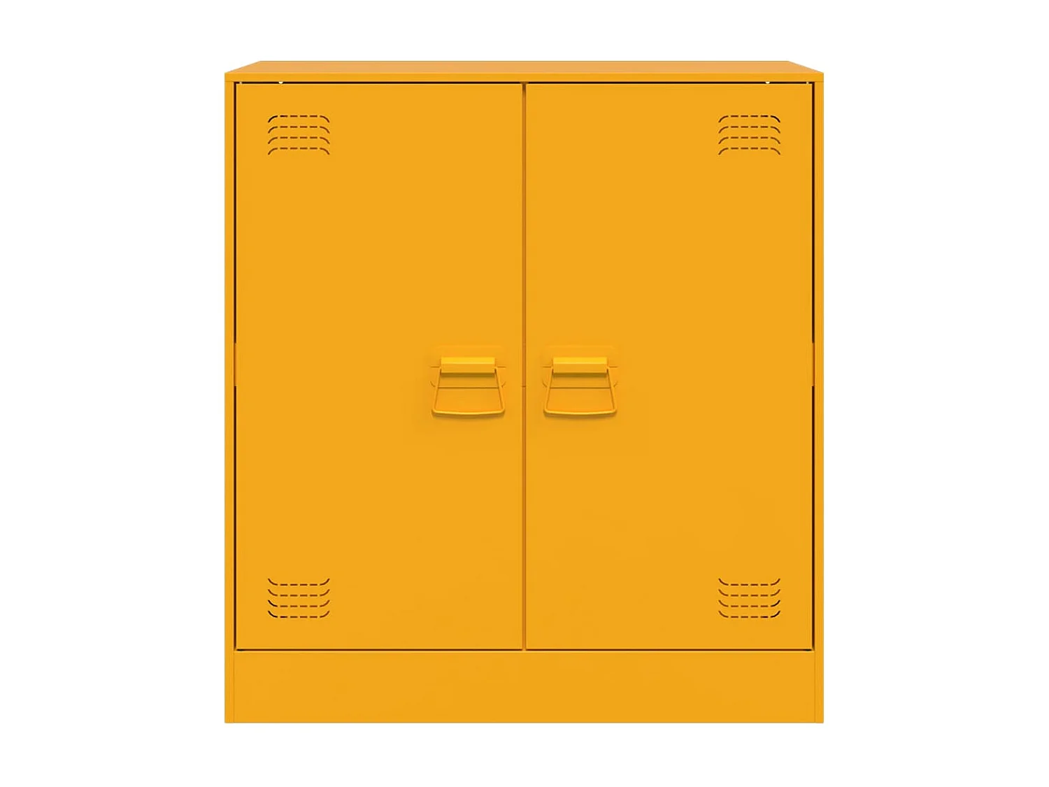 Buffet jaune moutarde 67x39x73 cm acier