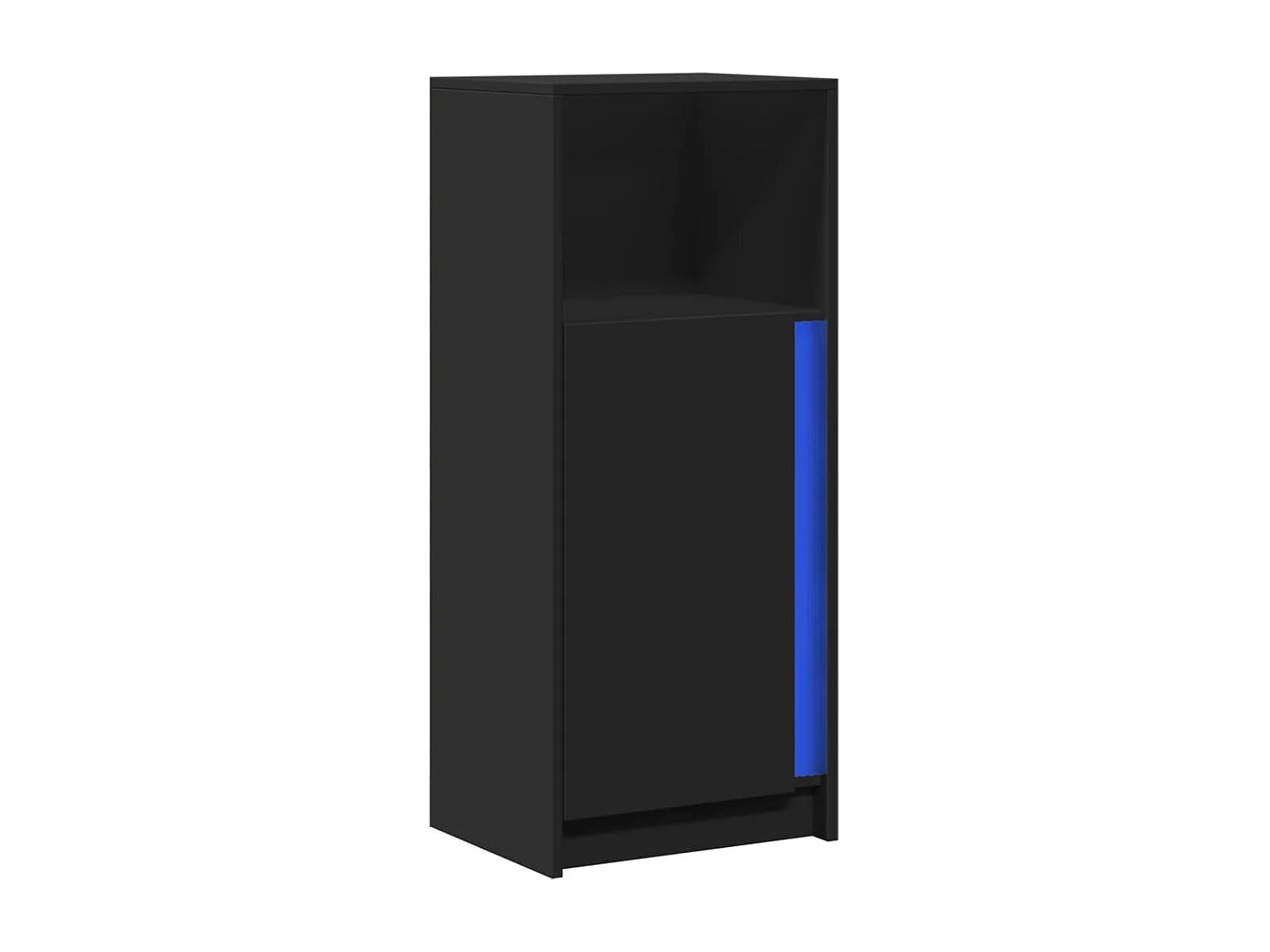Buffet avec LED noir 42,5x34x100 cm bois d'ingénierie