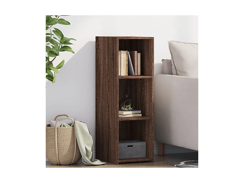 Sideboard Braun Eichen-Optik 30x41x93 cm Holzwerkstoff