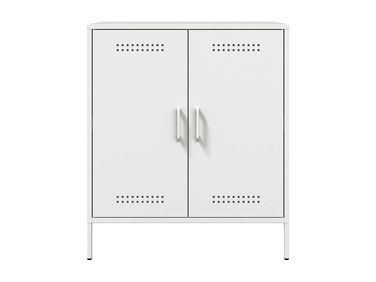 Buffet blanc 68x39x79 cm acier