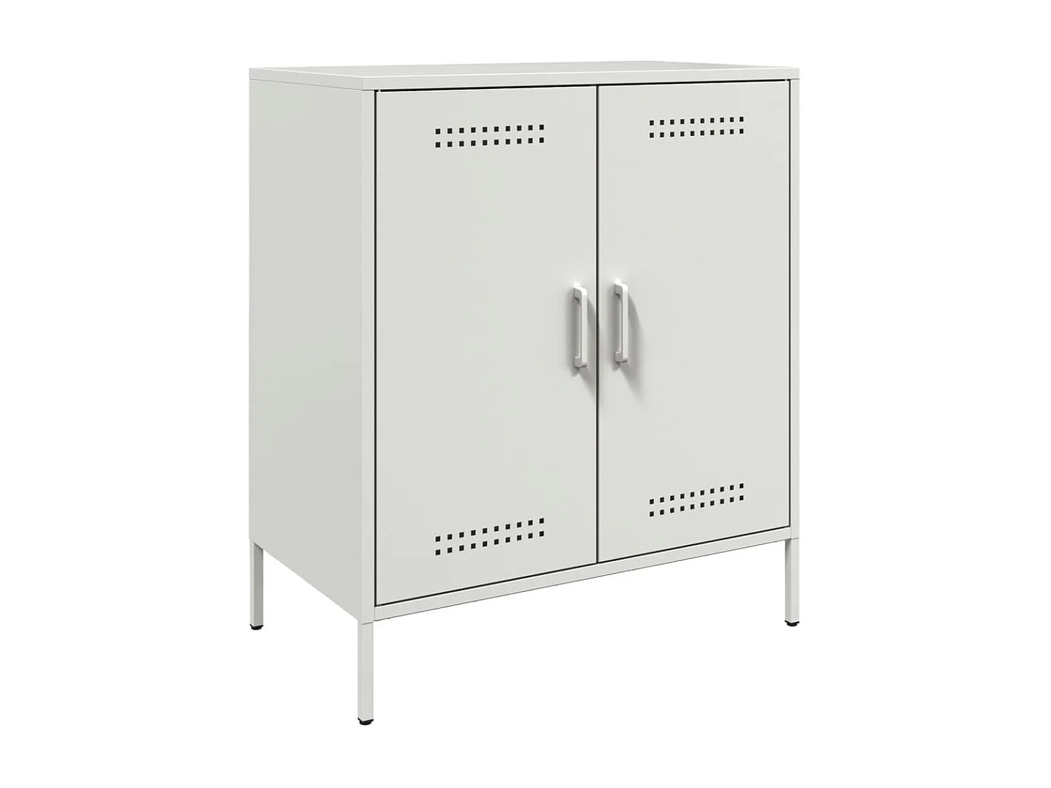 Aparador 68x39x79 cm aço branco
