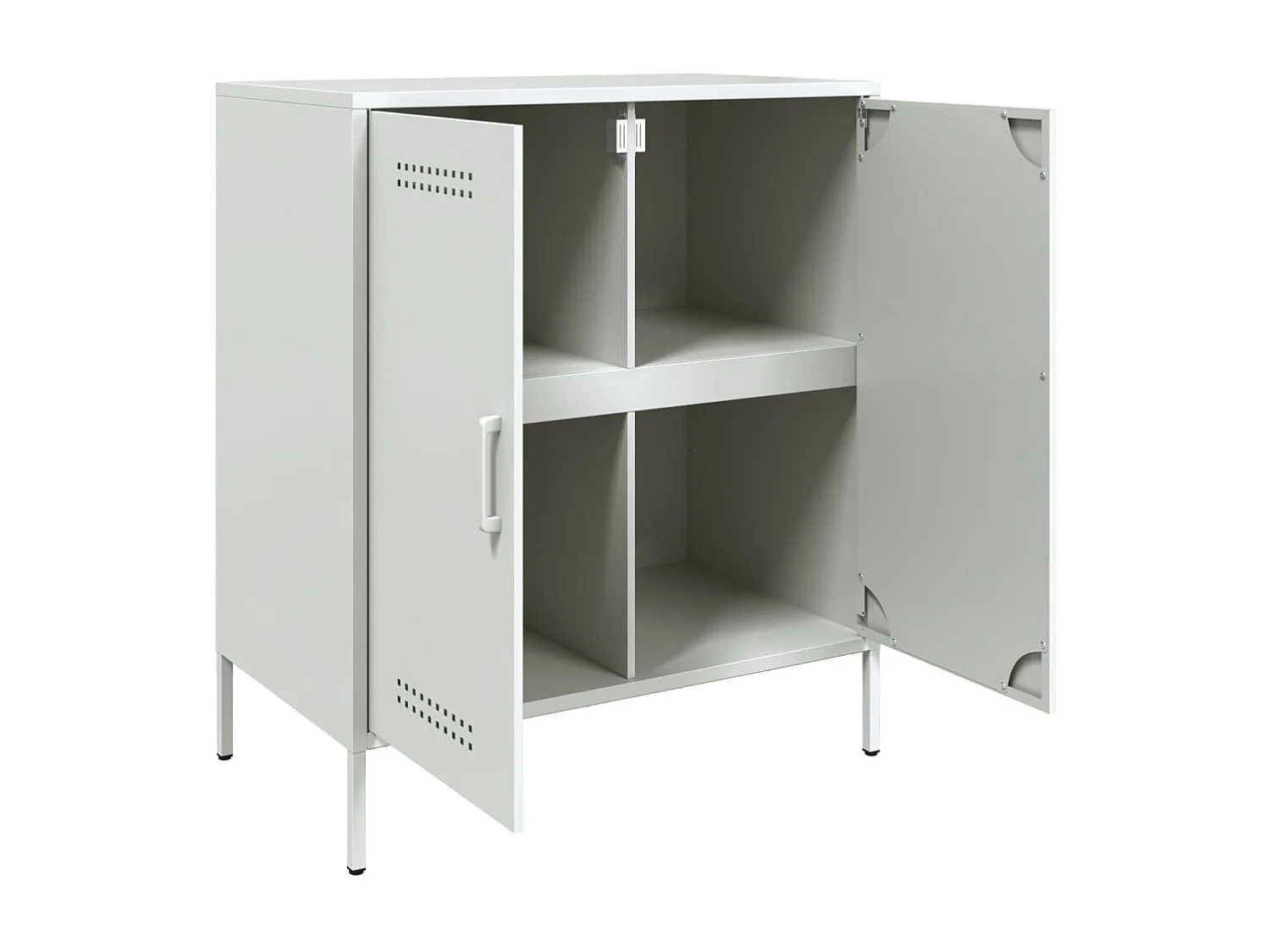 Aparador 68x39x79 cm aço branco