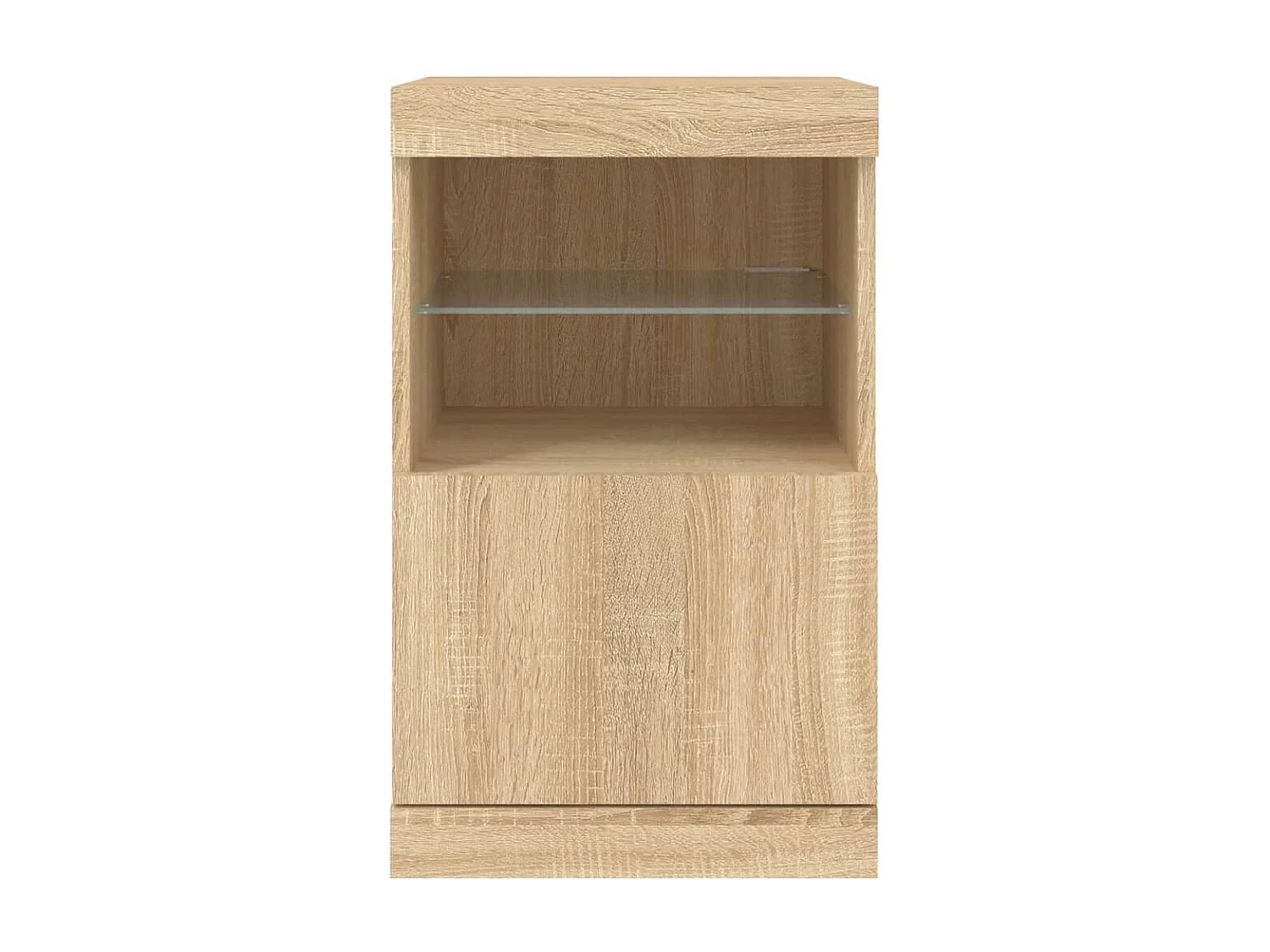 Buffet avec lumières LED chêne sonoma 41x37x67 cm