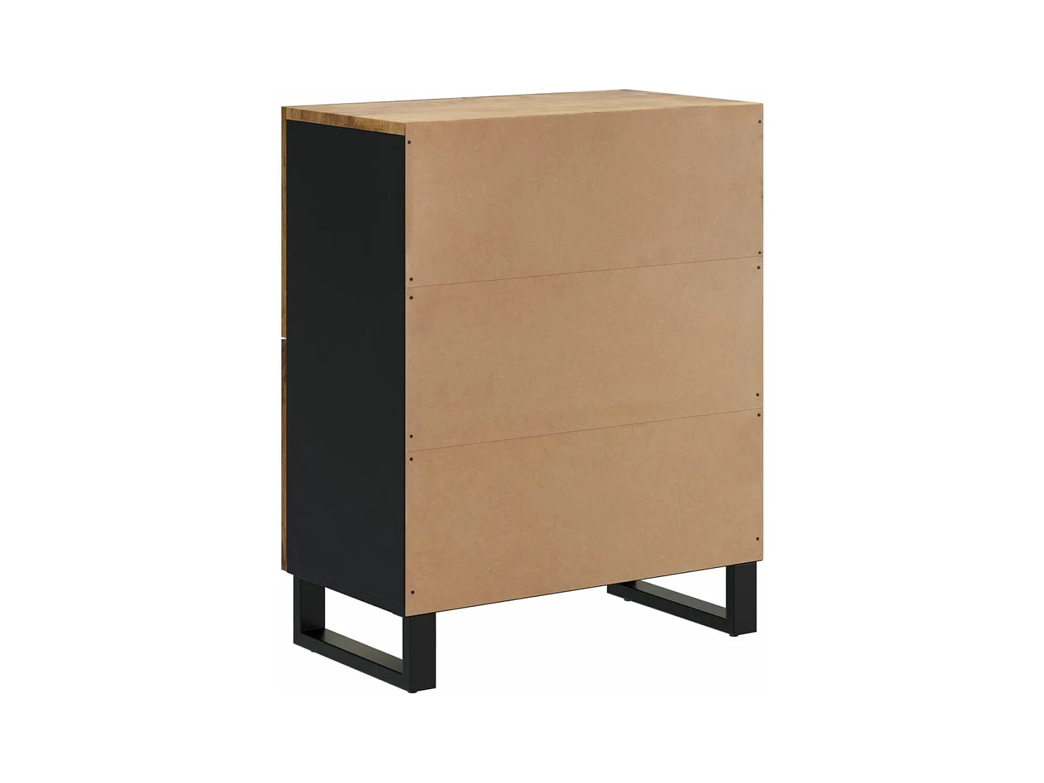 Buffet avec 4 portes 60x33x75 cm bois massif de manguier