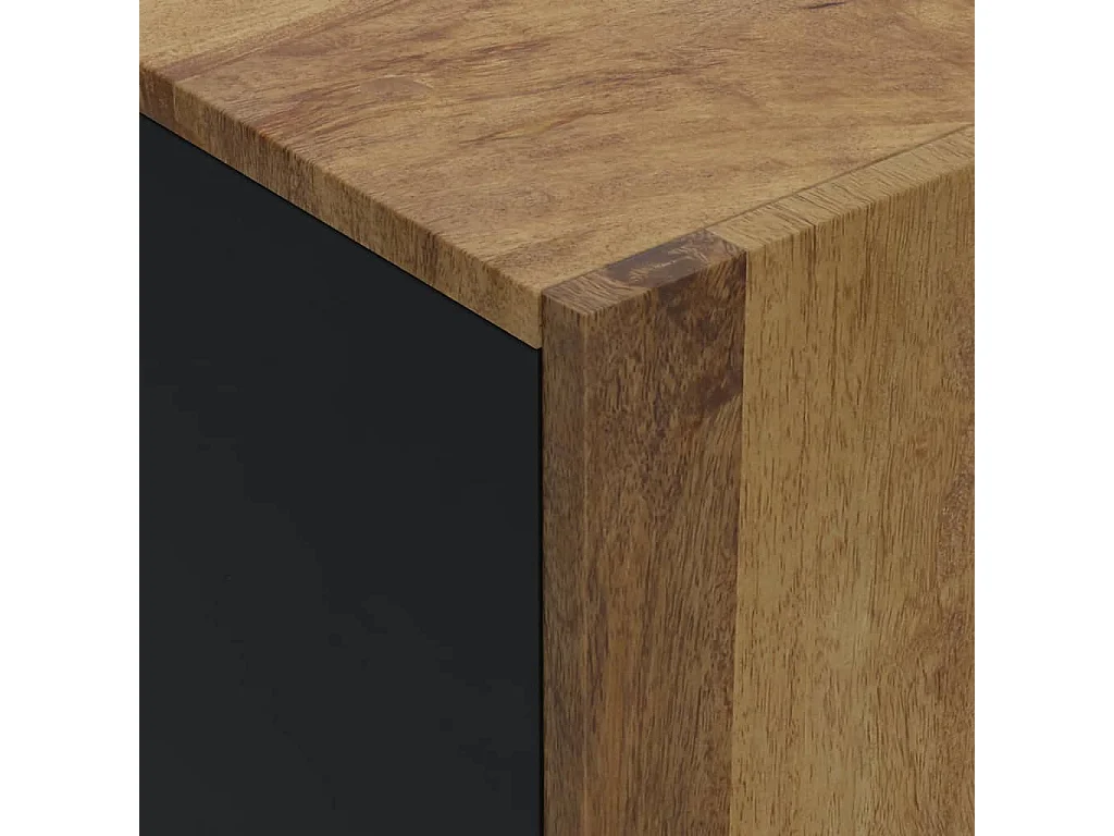 Buffet avec 4 portes 60x33x75 cm bois massif de manguier