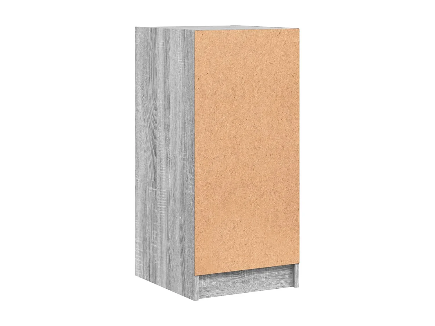 Armario auxiliar puertas de vidrio gris Sonoma 35x37x75,5 cm