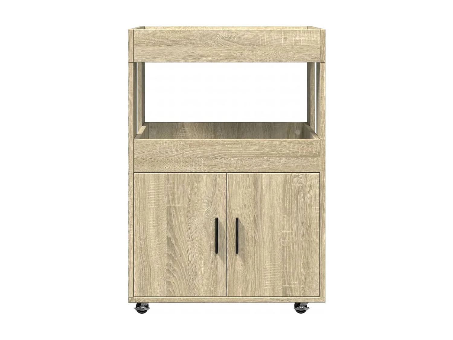 Chariot de bar chêne sonoma 60x39,5x89 cm bois d'ingénierie