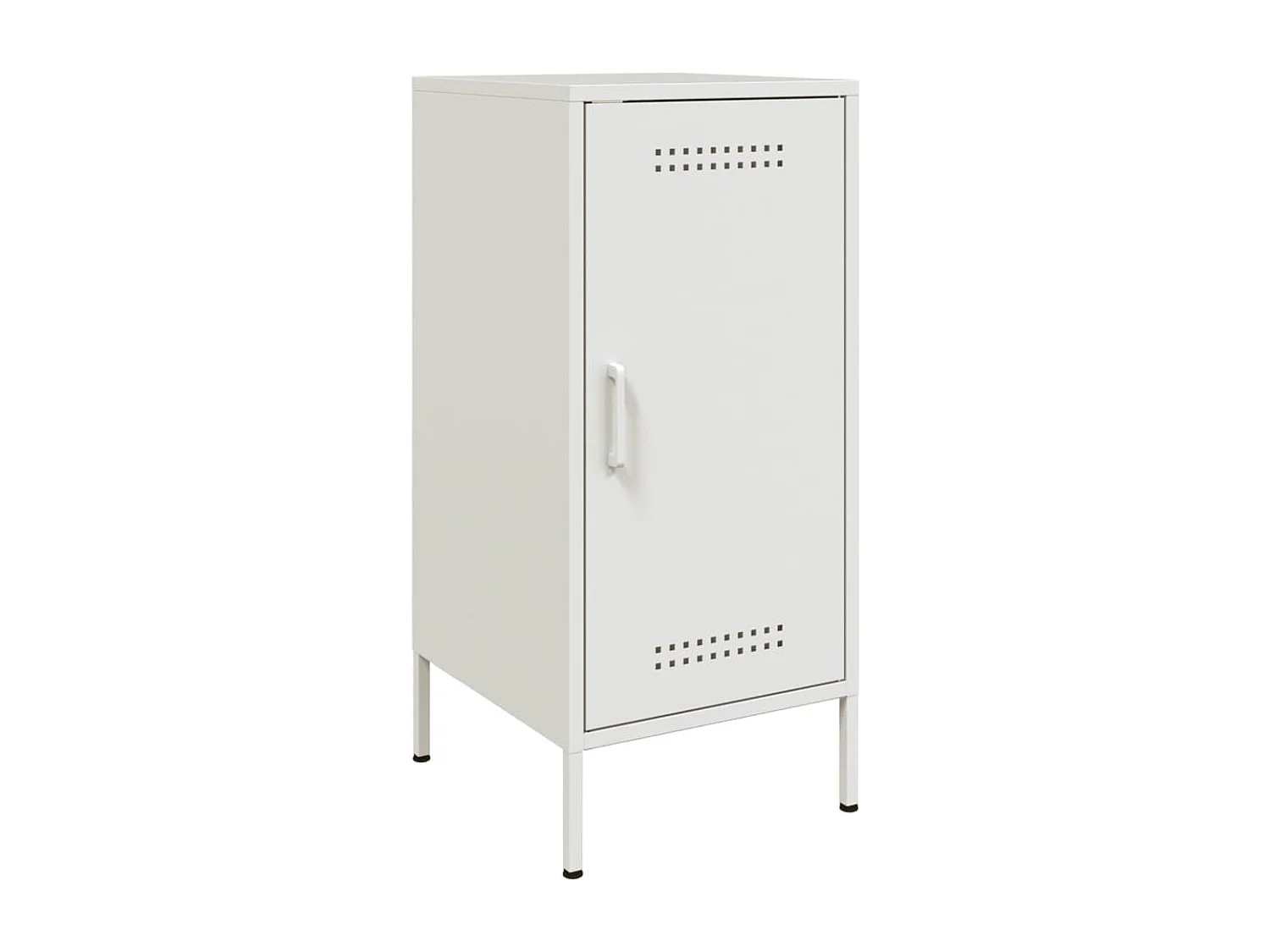 Credenze 2 pz Bianche 36x39x79 cm in Acciaio