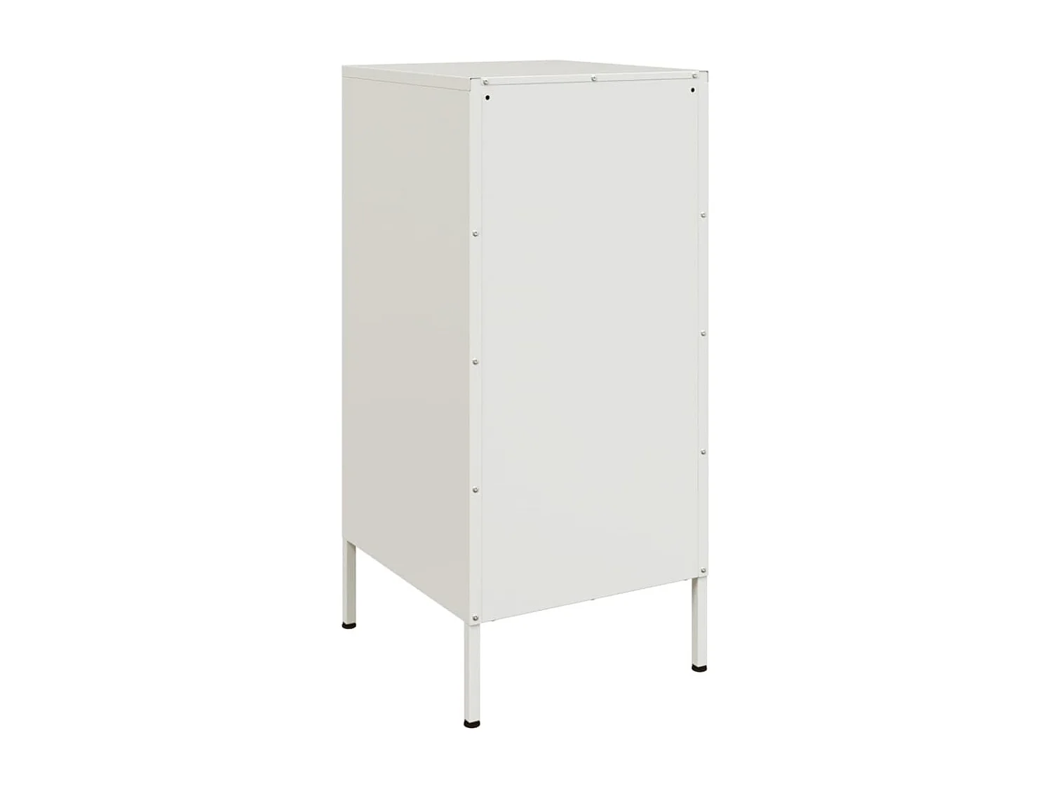 Credenze 2 pz Bianche 36x39x79 cm in Acciaio