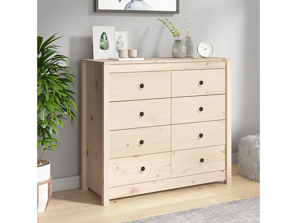 Armoire latérale 100x40x90 cm Bois de pin massif