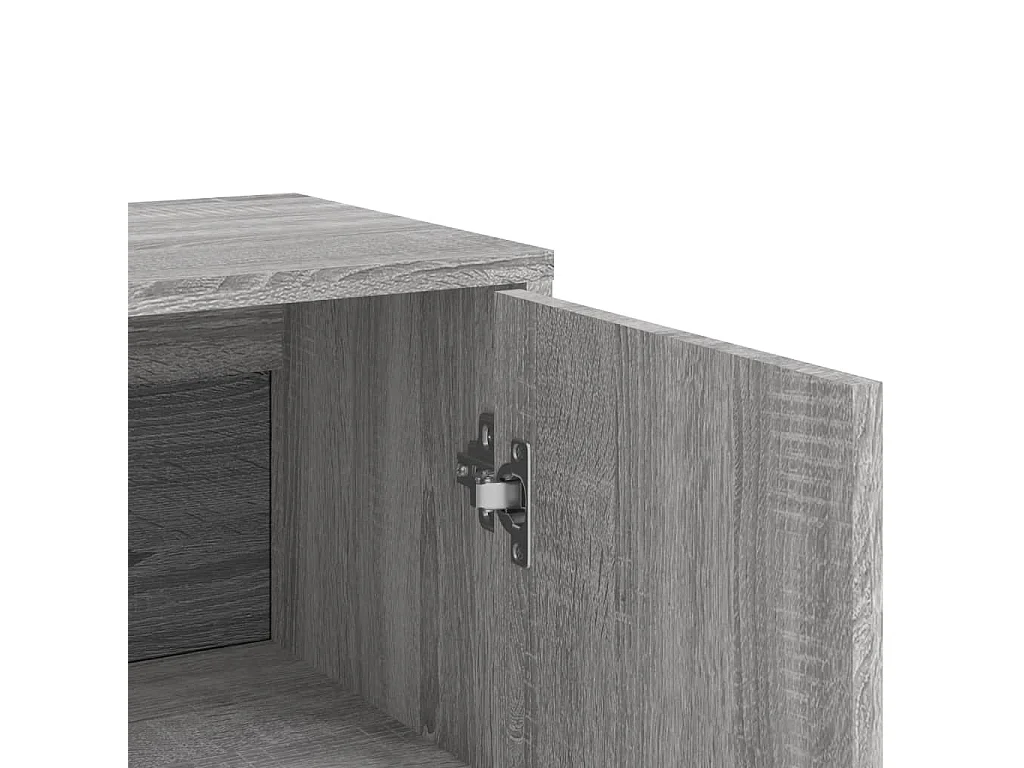 Sideboard Grau Sonoma 60x31x84 cm Holzwerkstoff
