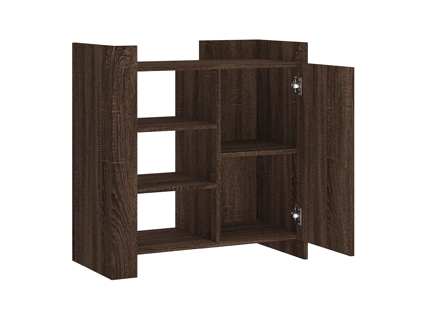 Credenza Rovere Marrone 73,5x35x75 cm in Legno Multistrato