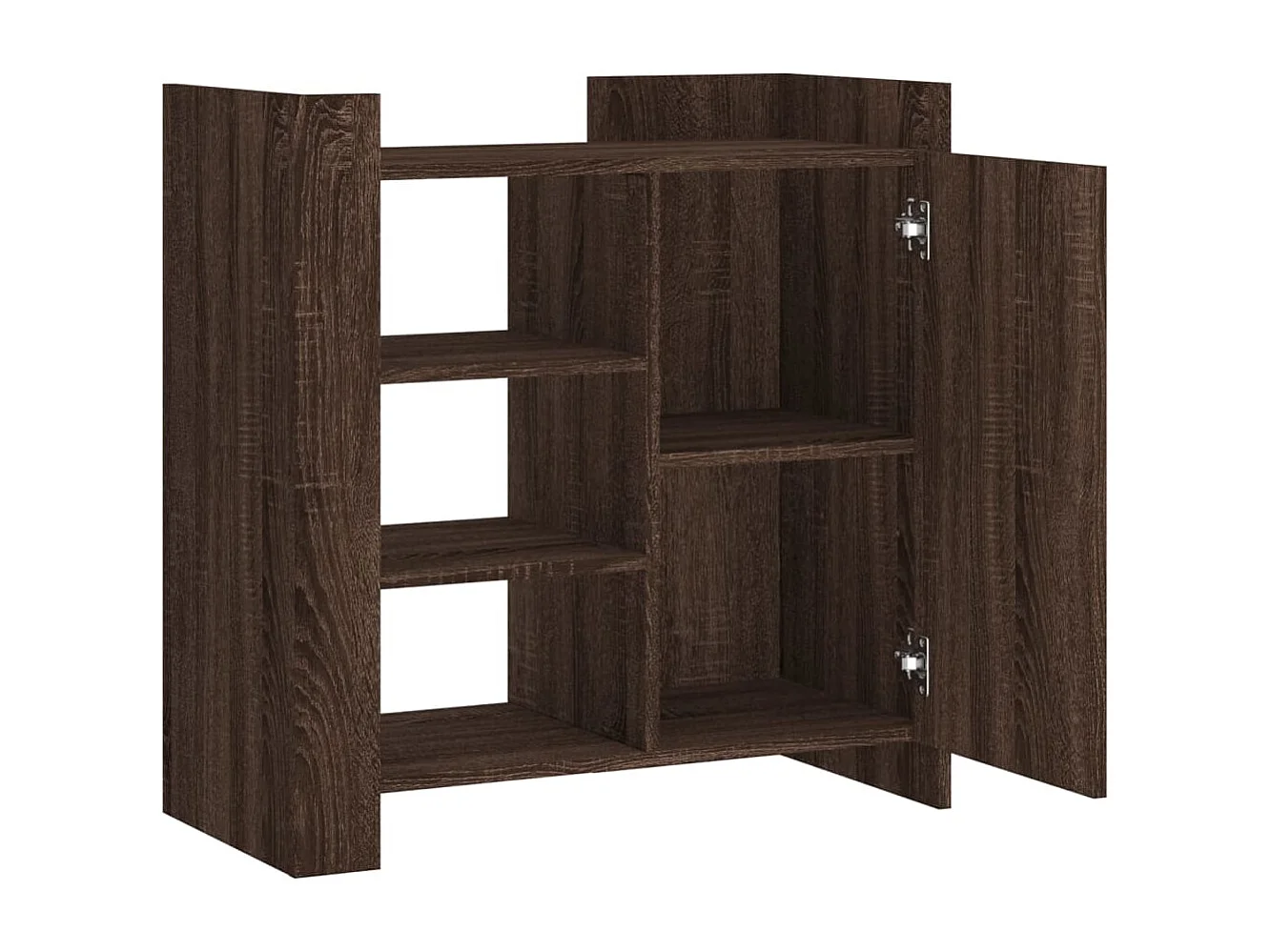 Credenza Rovere Marrone 73,5x35x75 cm in Legno Multistrato