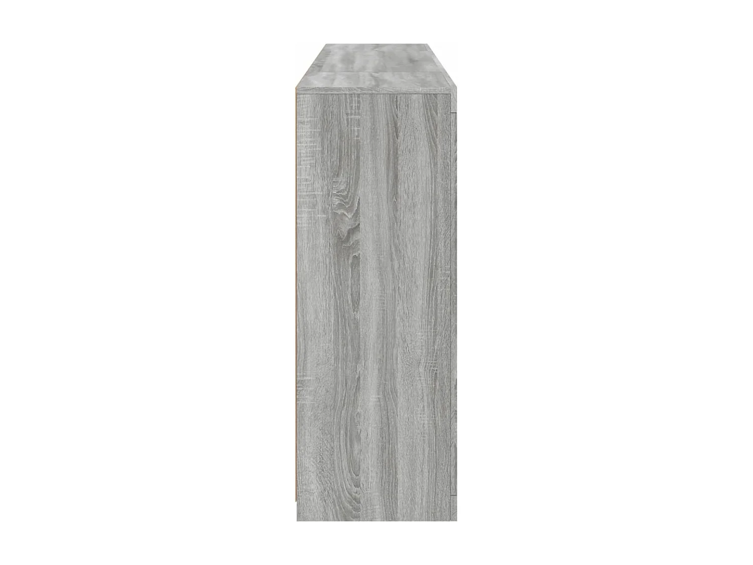 Aparador con luz LED 3 pzas madera de ingeniería gris Sonoma