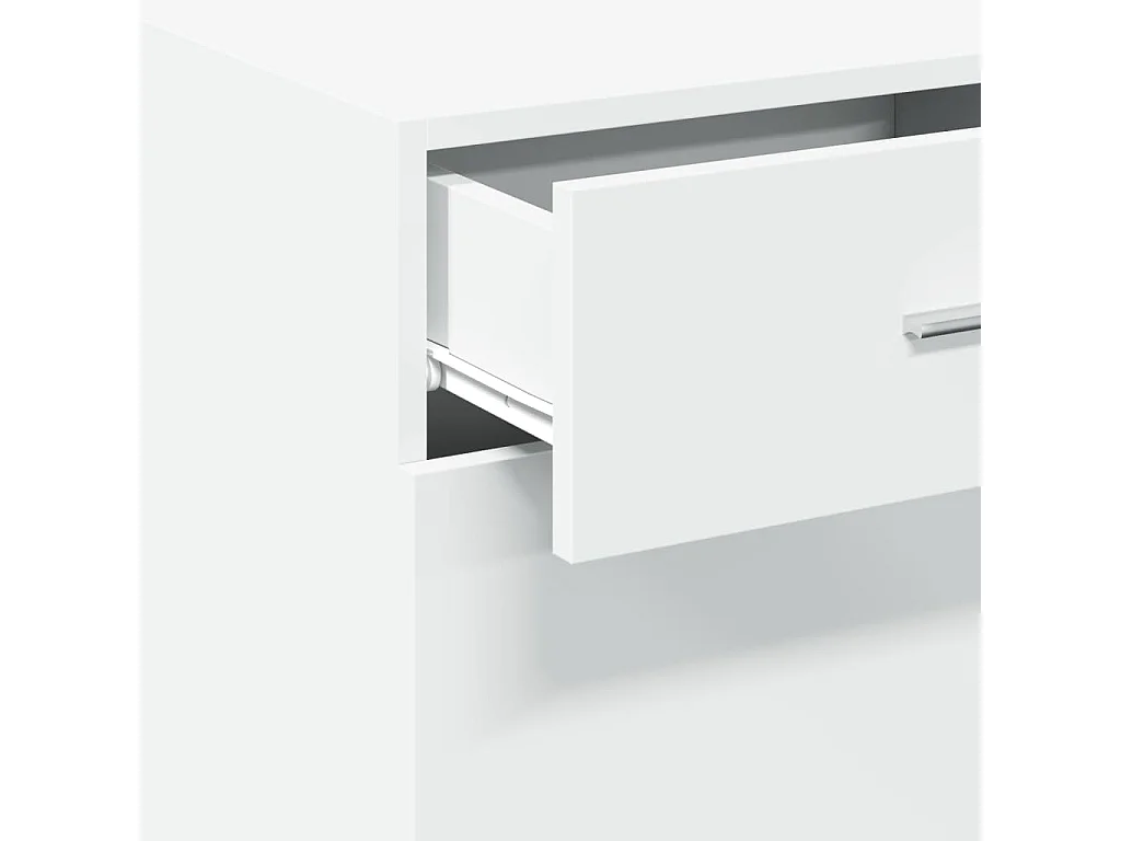 Dressoir 45x42,5x93 cm bewerkt hout wit