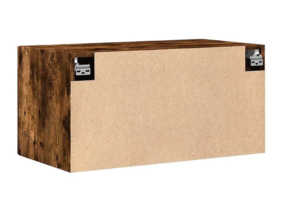 Mobile a Parete Rovere Fumo 80x42,5x40 cm in Legno Multistrato