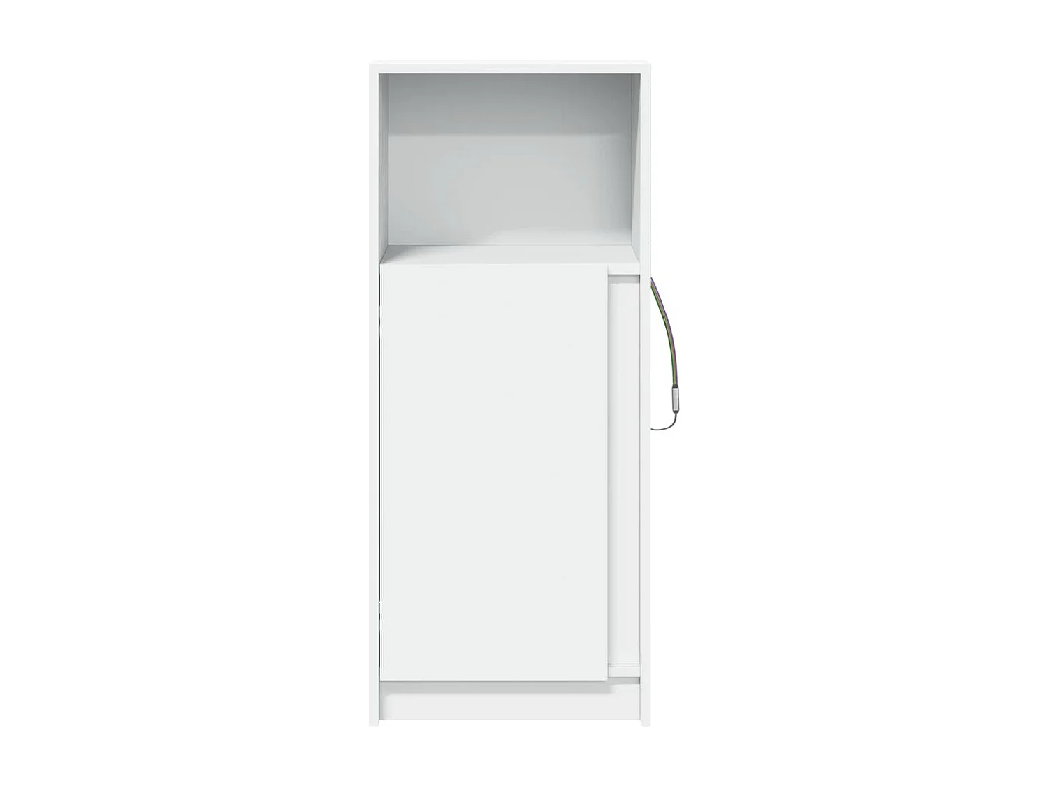 Credenza con LED Bianca 42,5x34x100 cm in Legno Multistrato