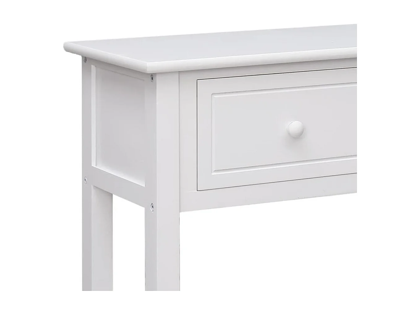 Buffet Blanc 108x30x76 cm Bois de Paulownia massif