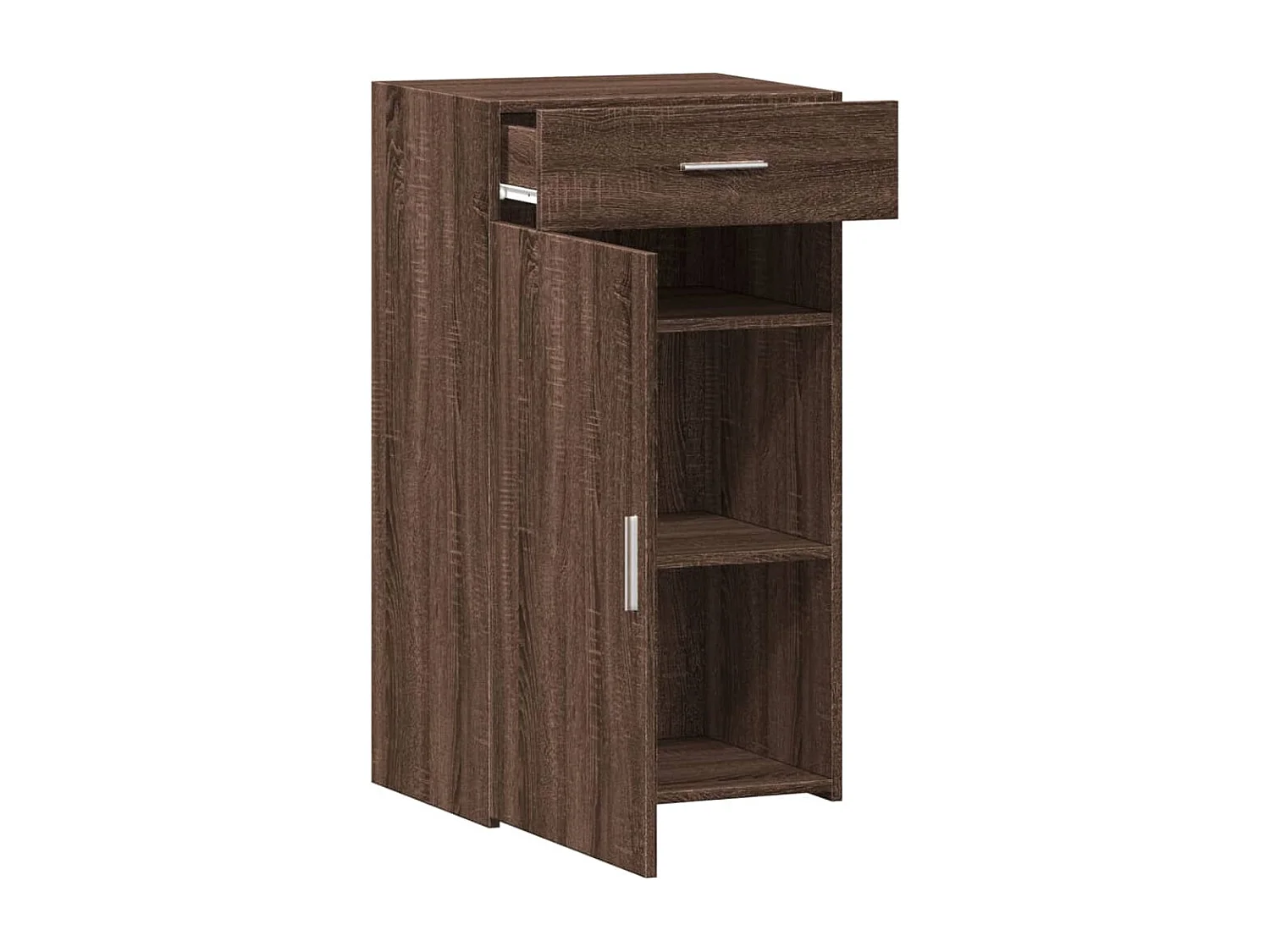 Credenza Rovere Marrone 50x42,5x93 cm in Legno Multistrato