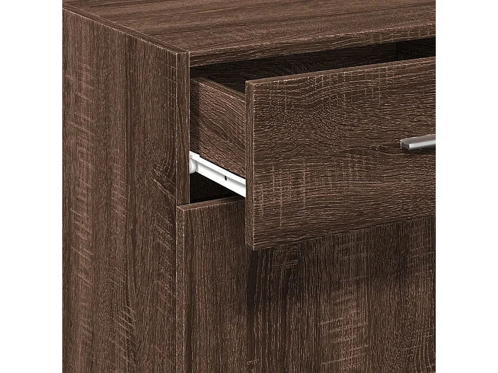 Credenza Rovere Marrone 50x42,5x93 cm in Legno Multistrato