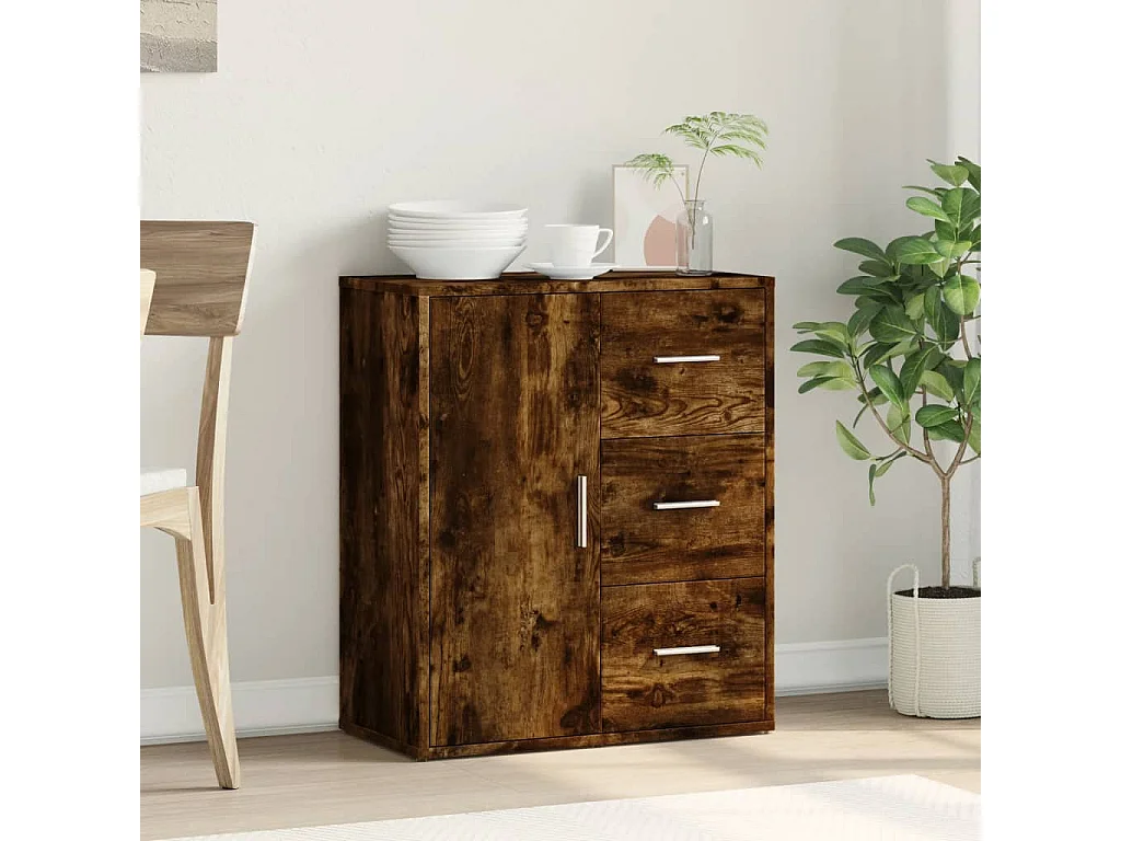 Sideboard Räuchereiche 60x31x70 cm Holzwerkstoff