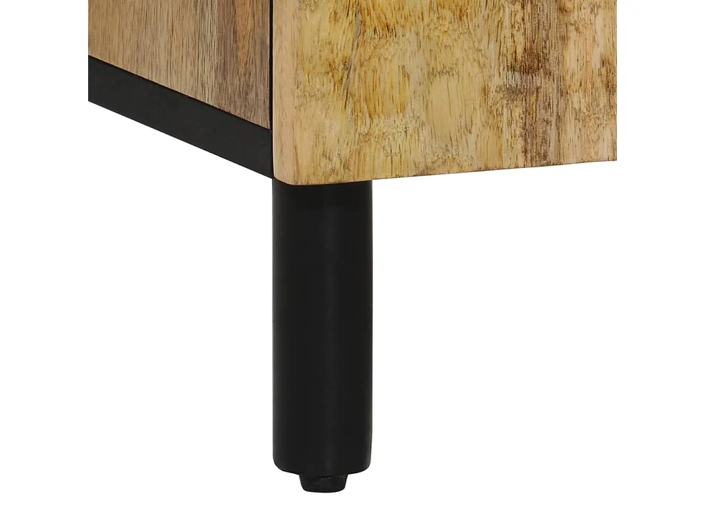 Beistellschrank 60x33x75 cm Massivholz Mango