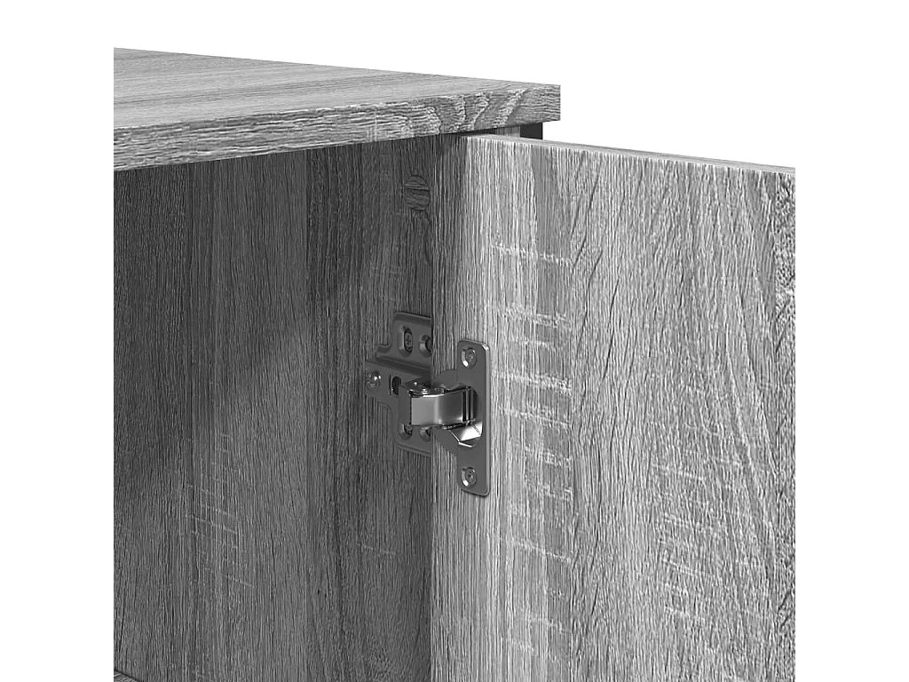 Credenza Grigio Sonoma 78x35,5x74,5 cm in Legno Multistrato