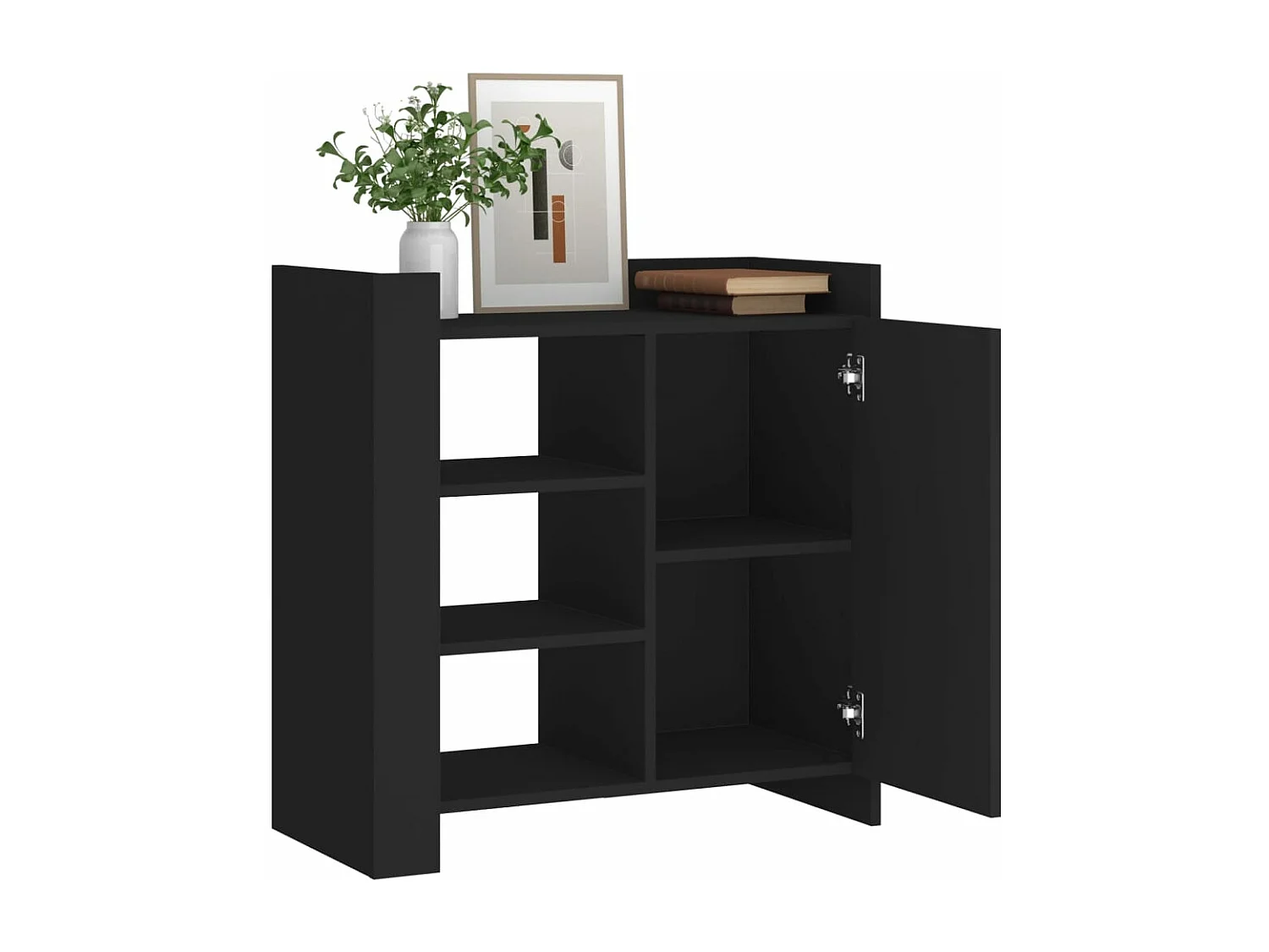Sideboard Schwarz 73,5x35x75 cm Holzwerkstoff