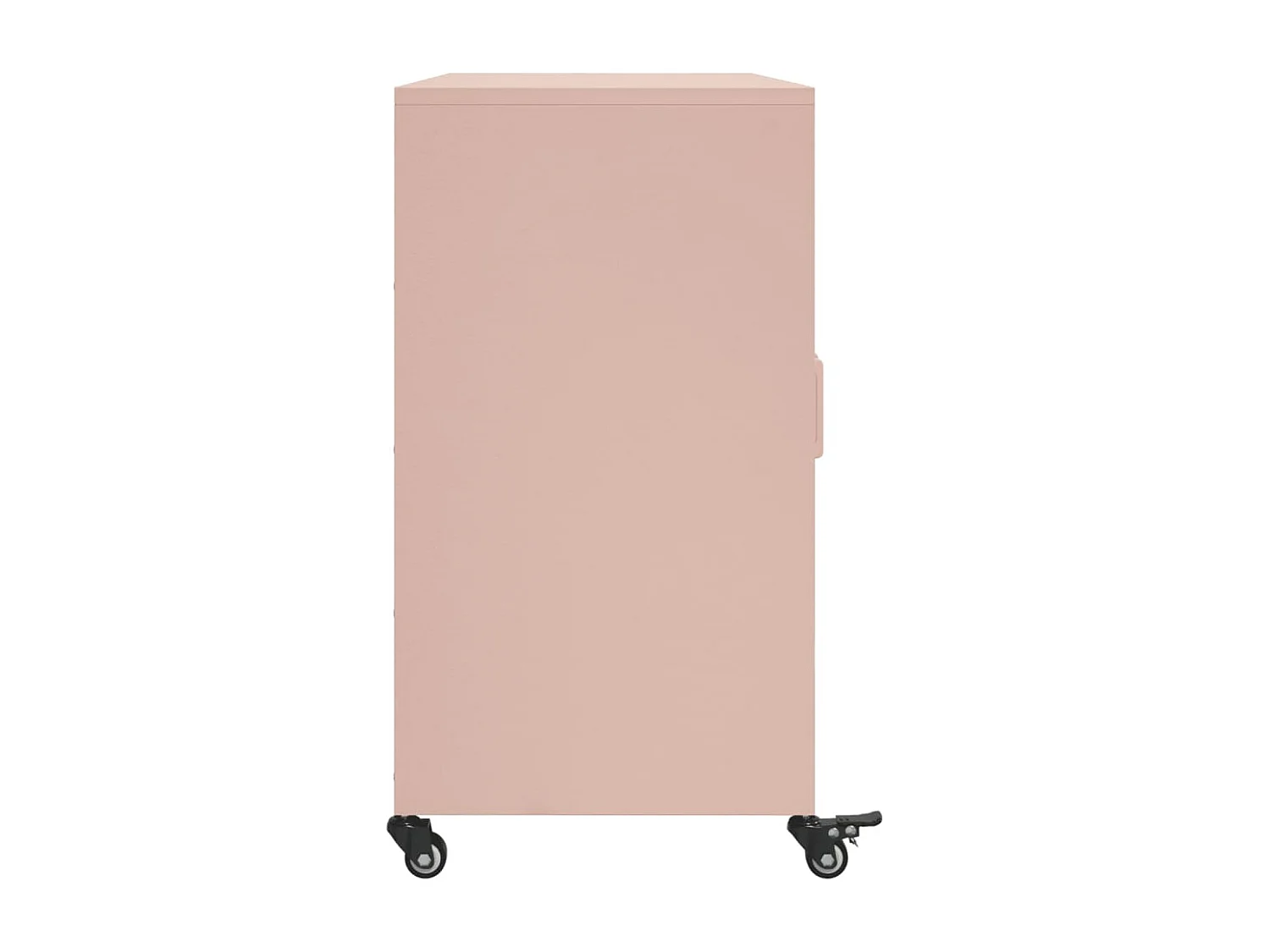 Aparador de acero rosa 100,5x39x72 cm