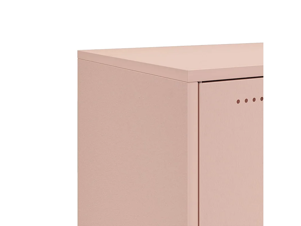Aparador 100,5x39x72 cm aço rosa