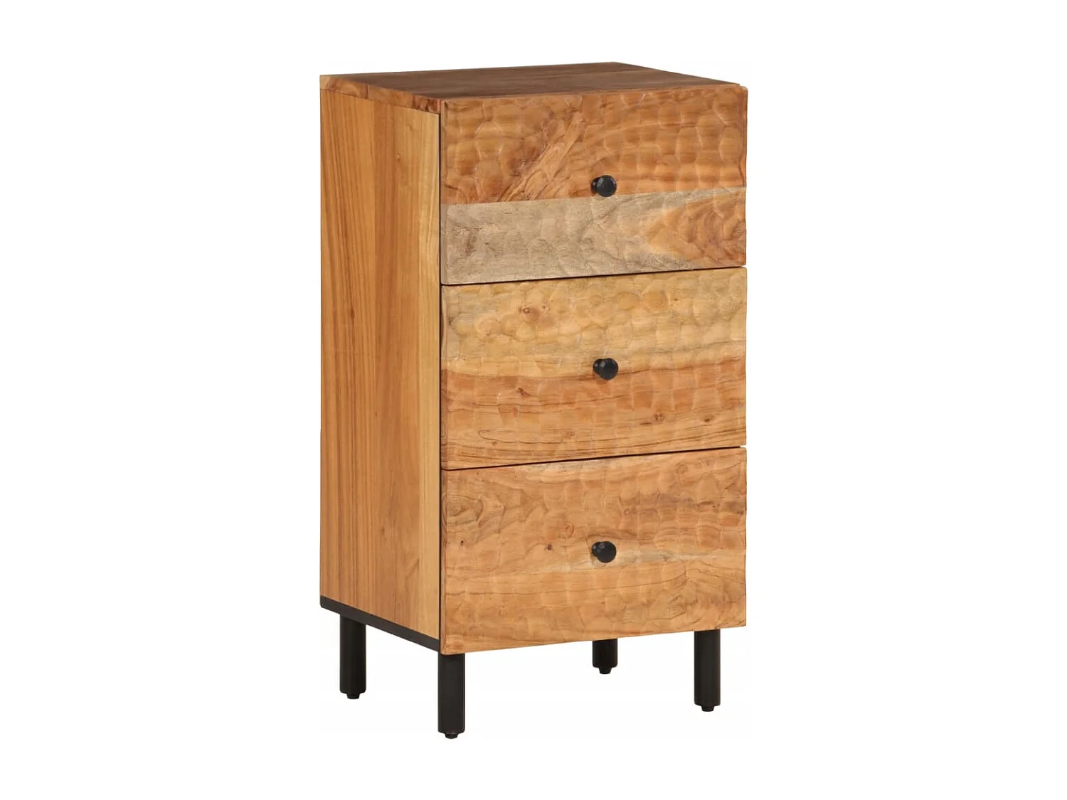 Credenza 40x33x75 cm in Legno Massello di Acacia