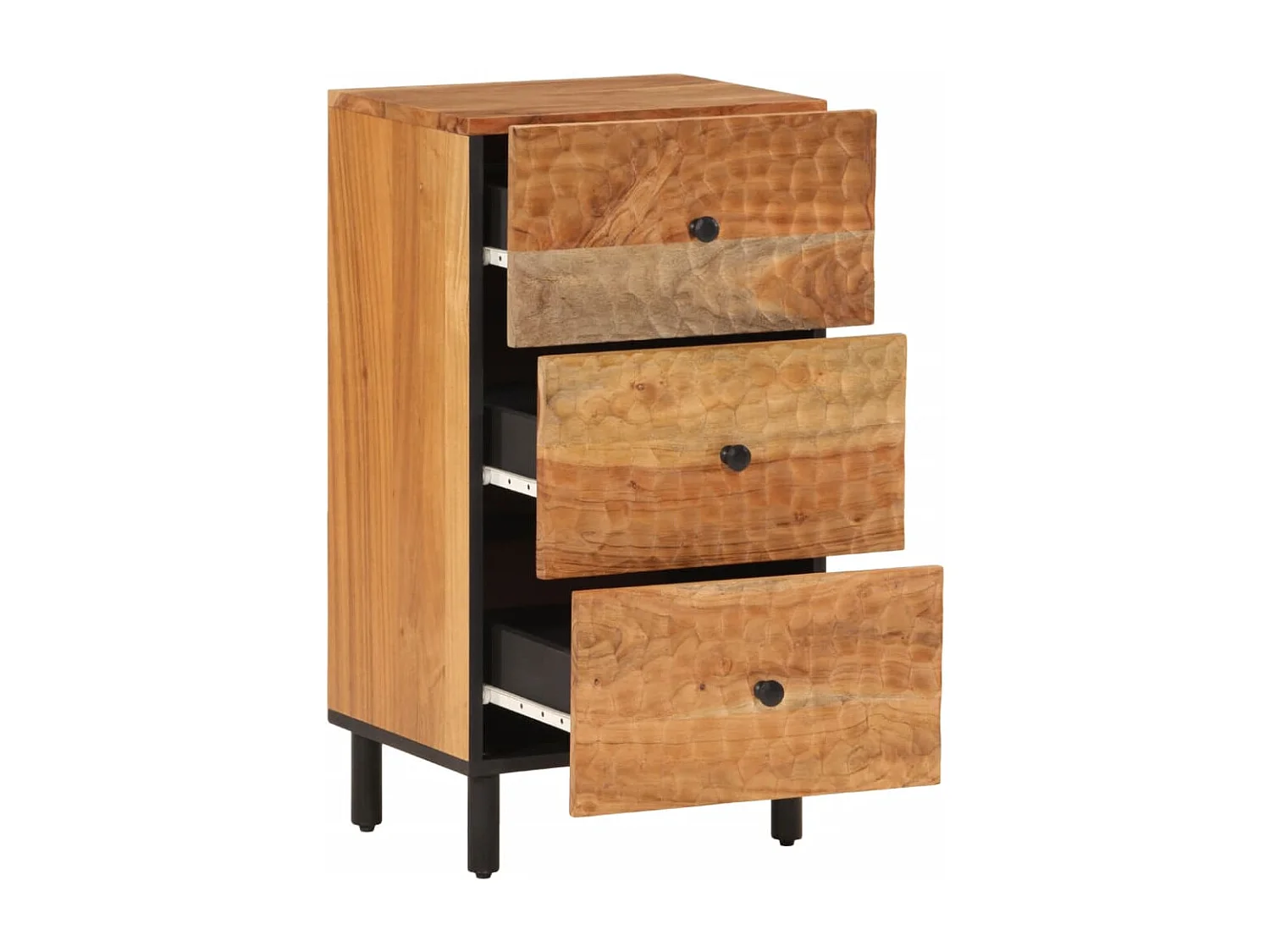 Credenza 40x33x75 cm in Legno Massello di Acacia