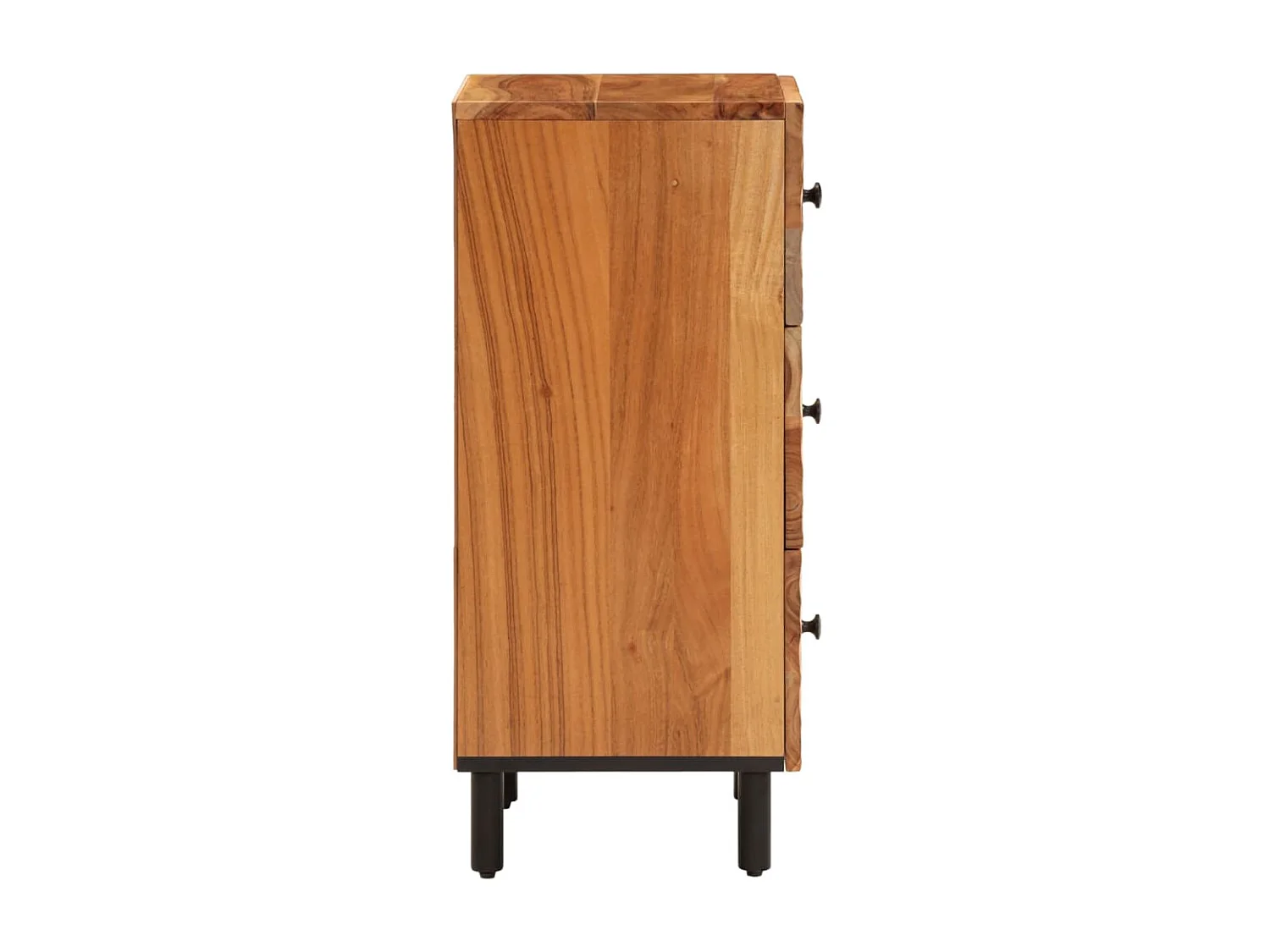 Credenza 40x33x75 cm in Legno Massello di Acacia