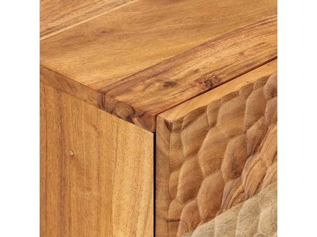 Credenza 40x33x75 cm in Legno Massello di Acacia