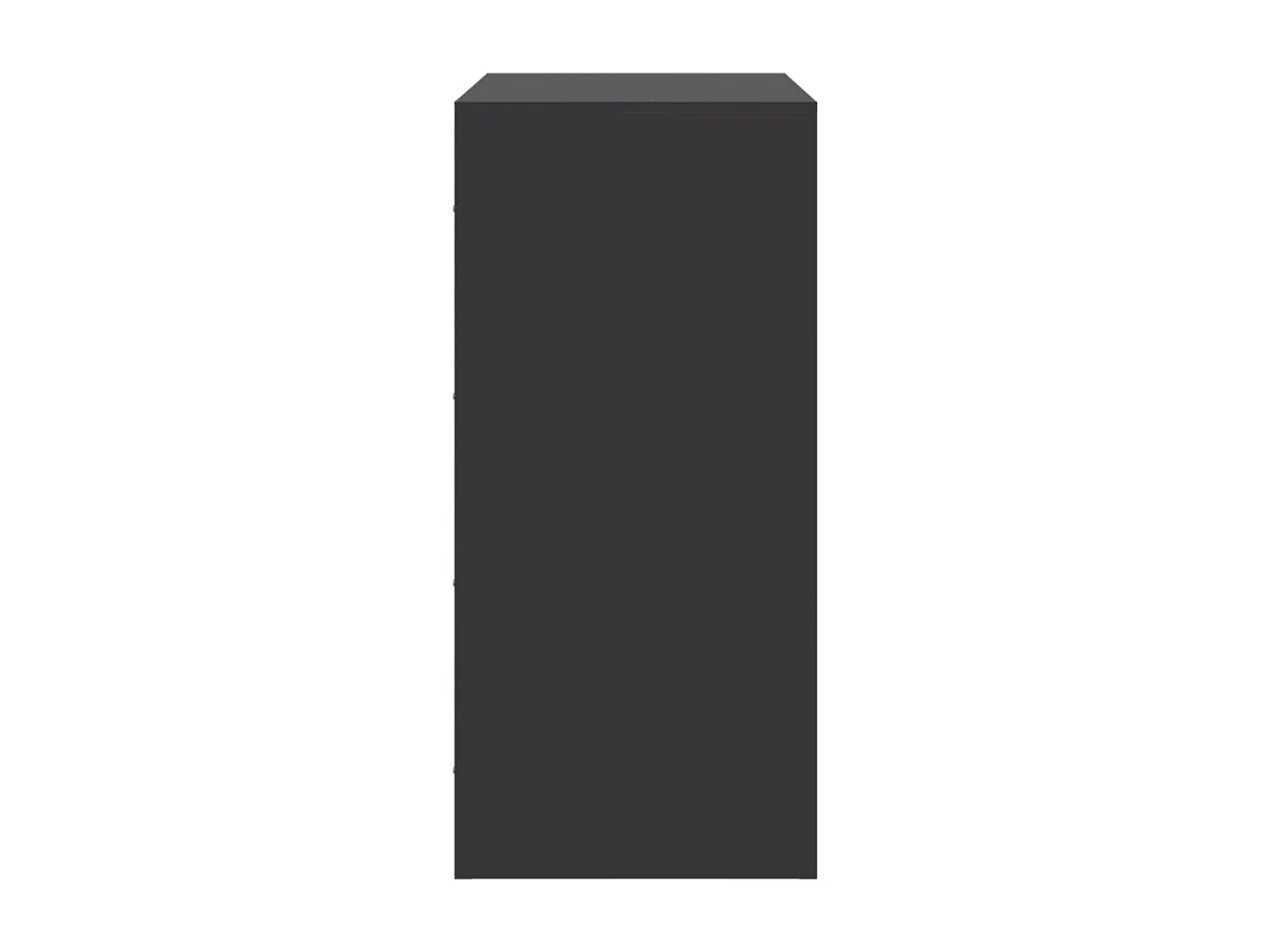 Credenza Nera 67x39x83 cm in Acciaio