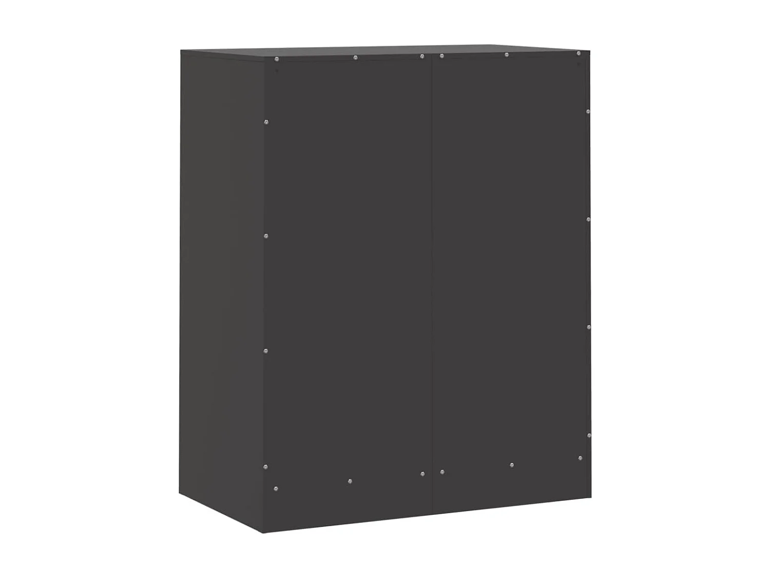 Credenza Nera 67x39x83 cm in Acciaio