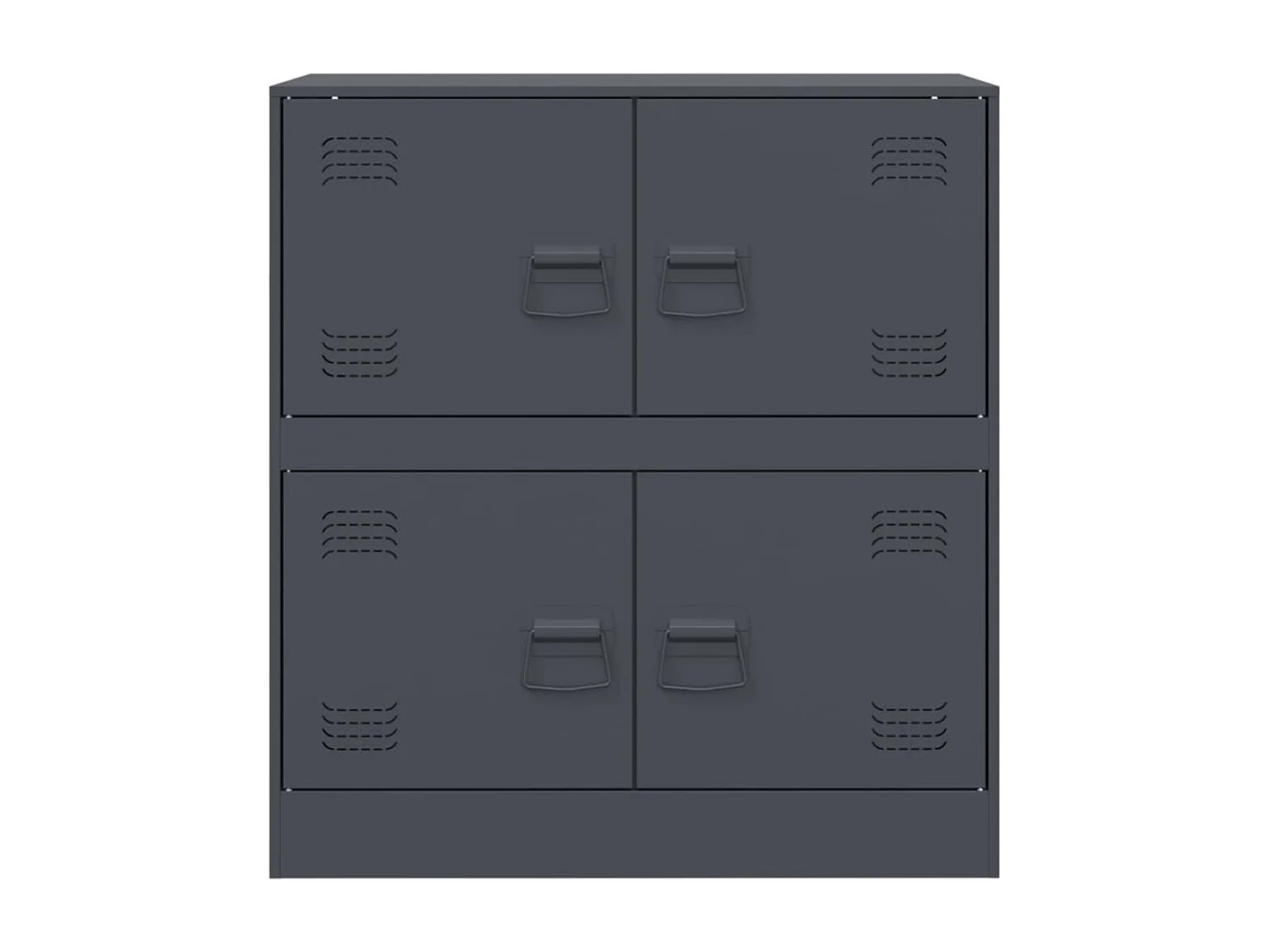 Buffet anthracite 67x39x73 cm acier