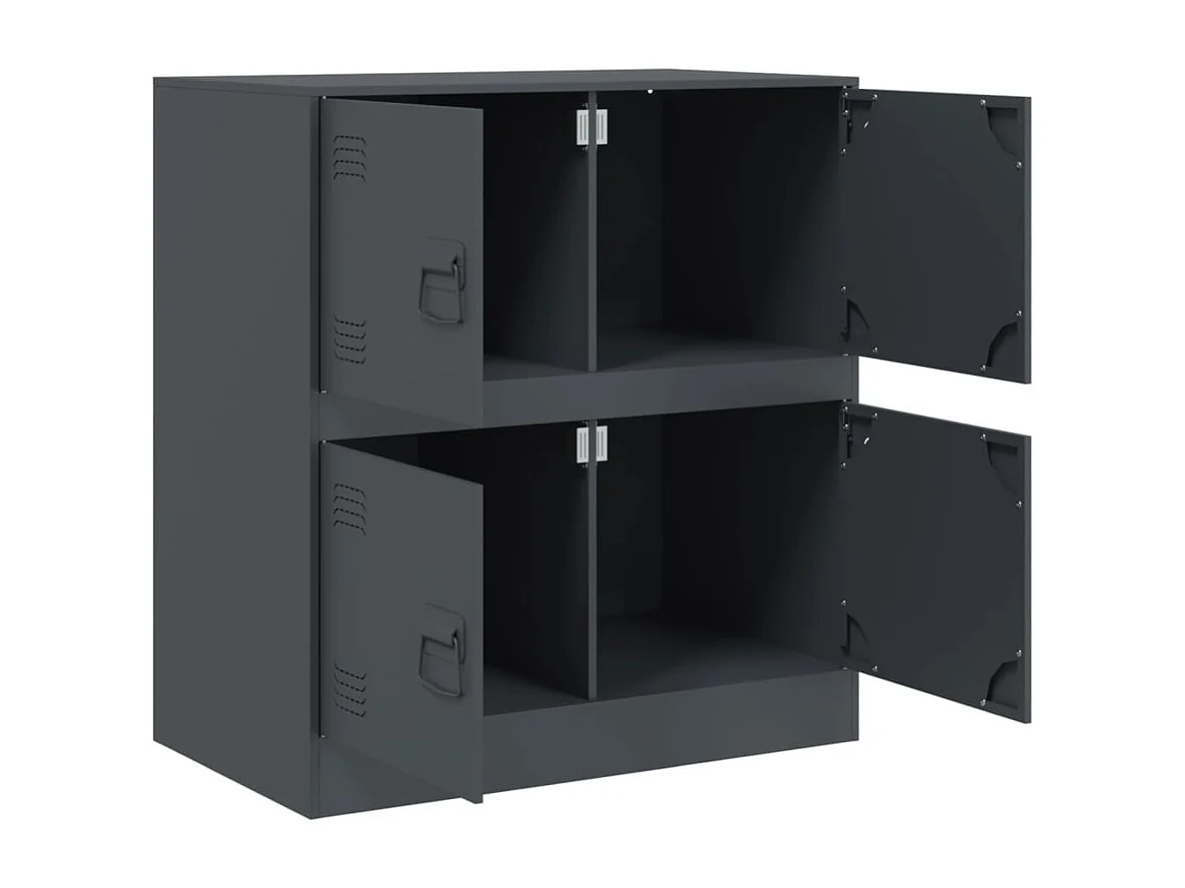 Buffet anthracite 67x39x73 cm acier